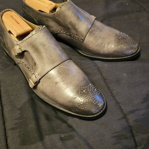 Cole Haan Men's Charcoal Double Monk Strap Oxfords